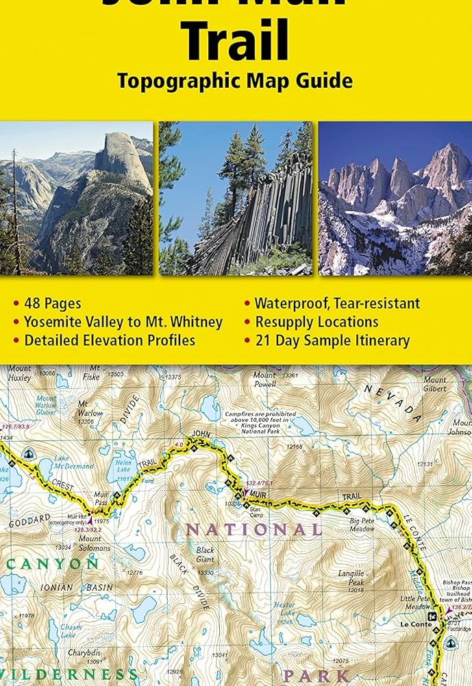 John Muir Trail Topographic Map Guide (National Geographic Topographic Map Guide) (National Geographic Topographic Map Guide, 1001)
